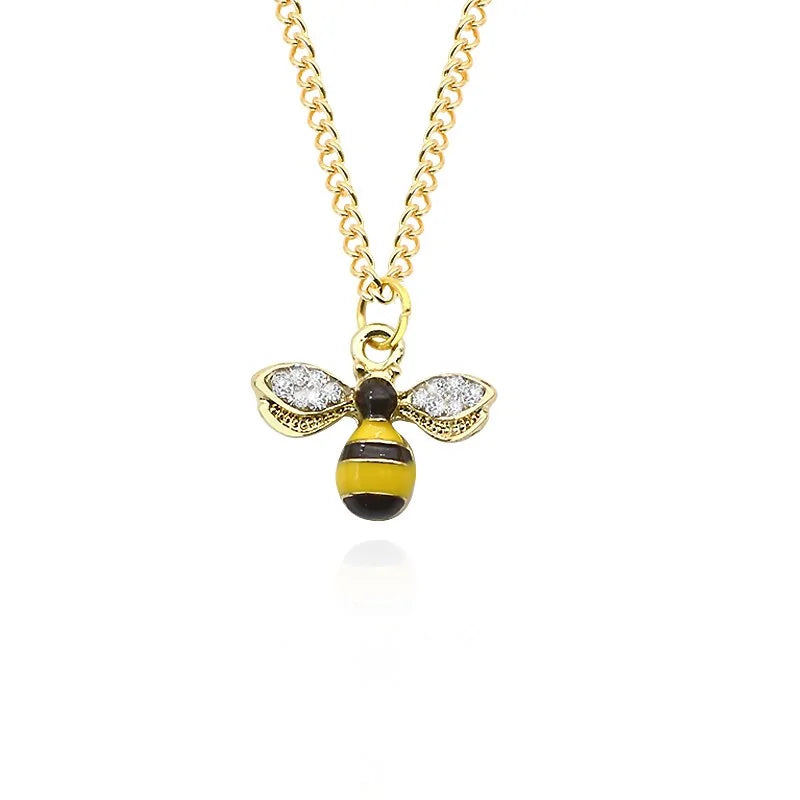 Alternate Bee Pendant With Wings WEM Support (www.WEM.support)