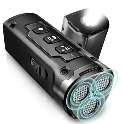 Three-Head Ultrasonic High-Power Dog Repellent with Spray WEM Support (www.WEM.support)