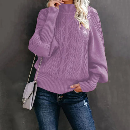 Women's New Style Medium Neck Sweater WEM Support (www.WEM.support)