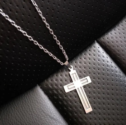 Luminous Stainless Steel Cross Necklace HejK.com Marketplace LLC
