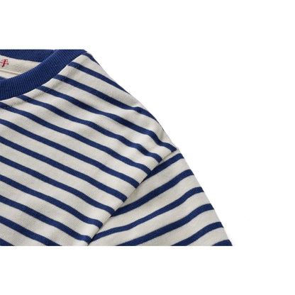 Classic Retro Striped Round Neck Long Sleeves HejK.com