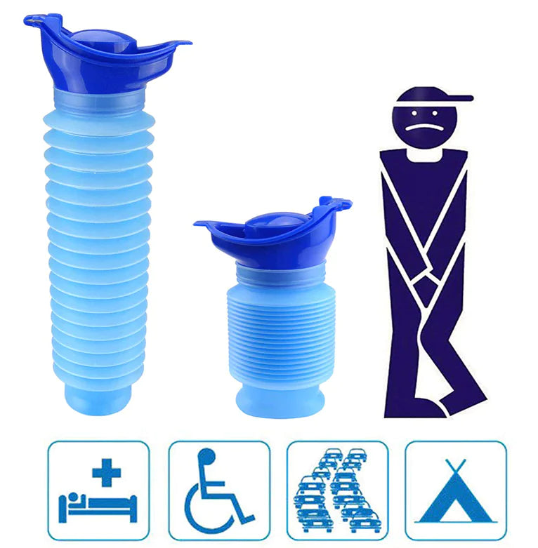 Male Female Portable Urinal Travel Camping Car Toilet Pee Bottle Emergency Kit WEM Support (www.WEM.support)