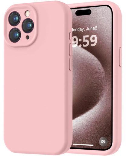 LOVE 3000 Designed for iPhone 14 Case, Premium Silicone with [Soft Anti-Scratch Microfiber Lining] Shockproof Protective Phone Case for Men Women Girls 6.1", Mint