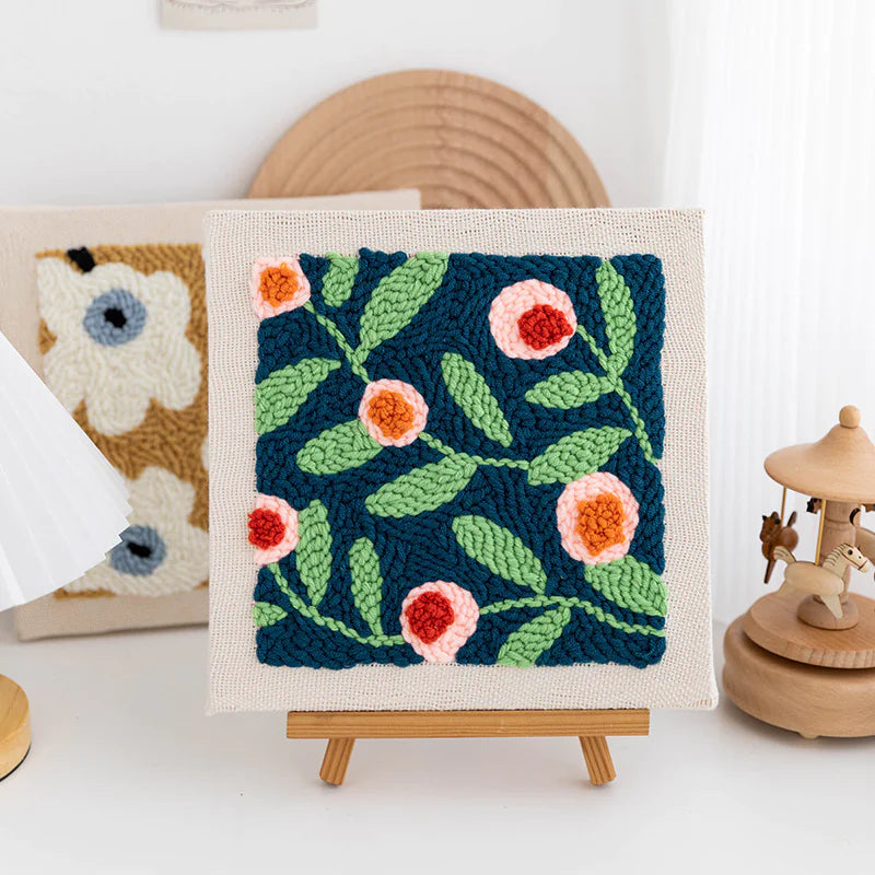 Punch Needle Embroidery Kit with Materials WEM Support (www.WEM.support)