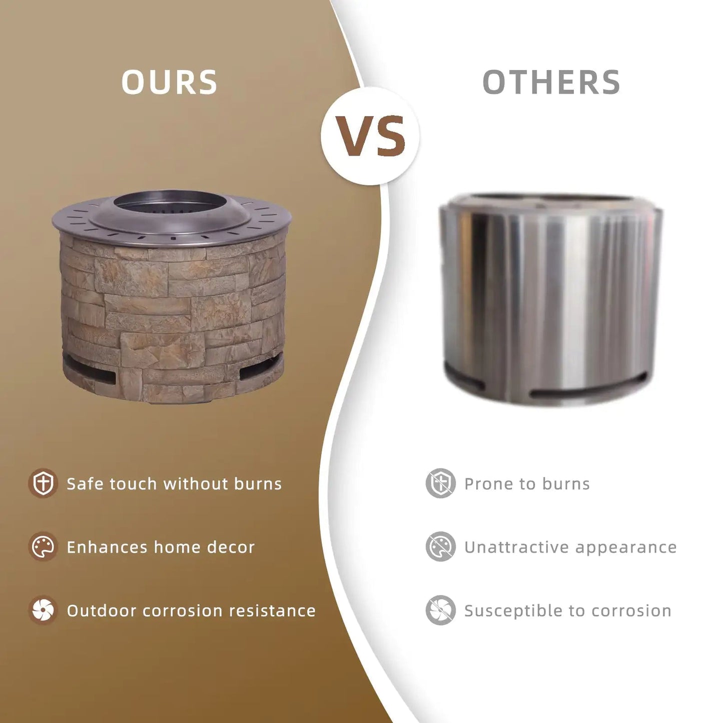 Stackstone Look Smokeless Firepit With Wood Pellet Twig Wood As The Fuel WEM Support (www.WEM.support)