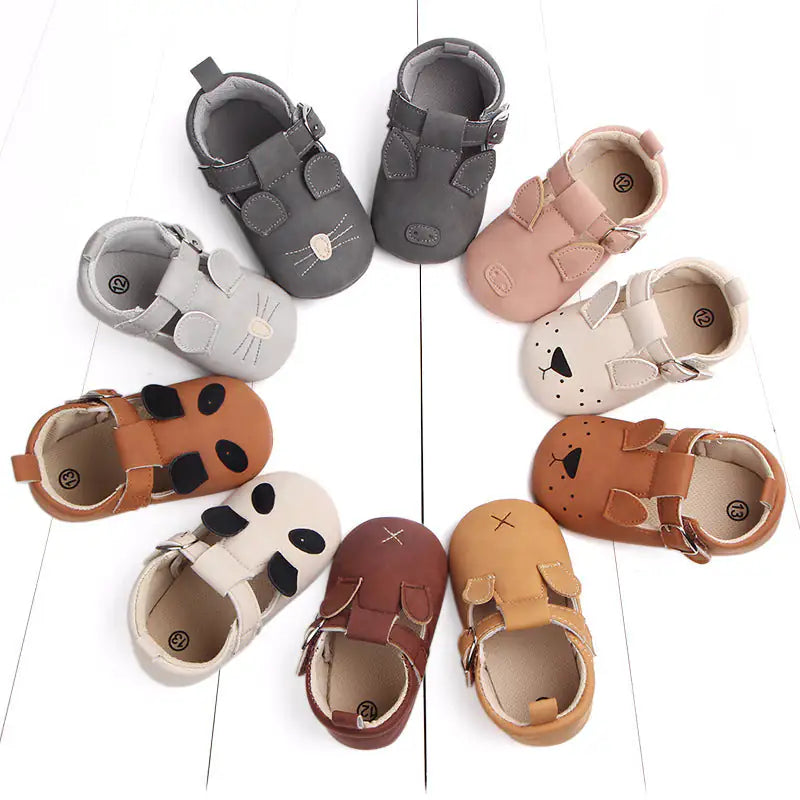 Spring and autumn cartoon animal baby shoes matte leather non-slip soft bottom baby shoes wholesale 0884 WEM Support (www.WEM.support)