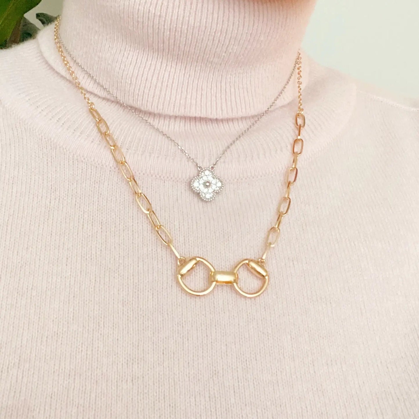 Equestrian Pendant Chain Necklace WEM Support (www.WEM.support)