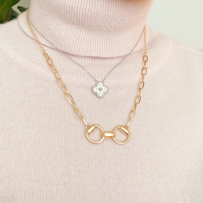 Equestrian Pendant Chain Necklace WEM Support (www.WEM.support)