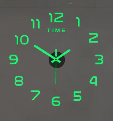 DIY 3D Frameless Wall Clock Kit