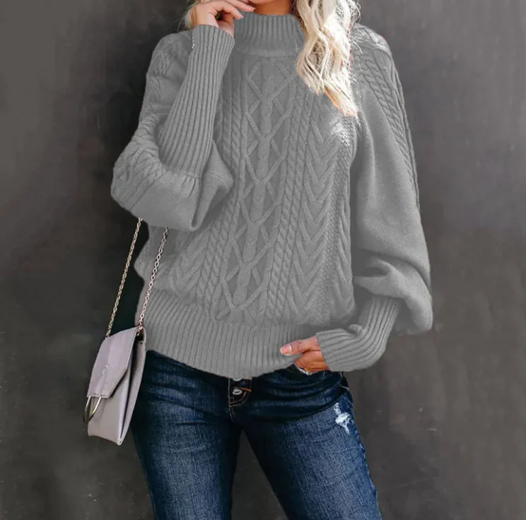 Women's New Style Medium Neck Sweater WEM Support (www.WEM.support)