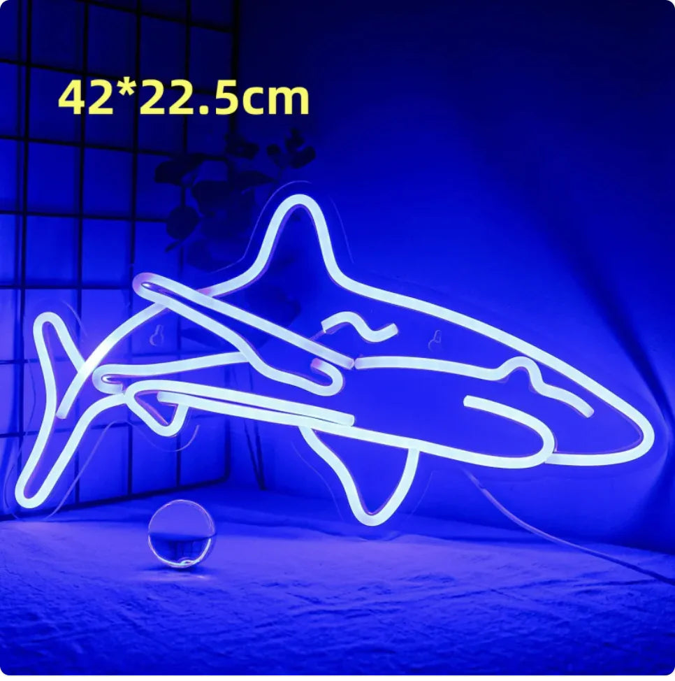 LED Neon Light Spaceman & Planet Wall Decor WEM Support (www.WEM.support)