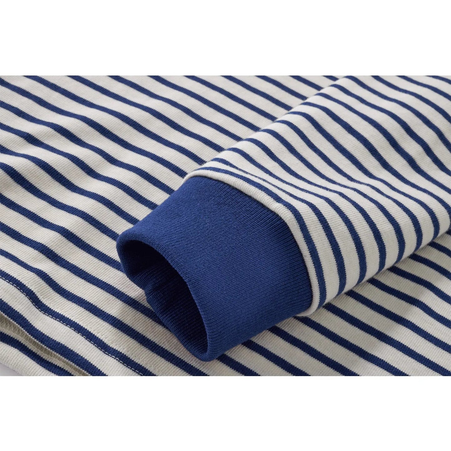 Classic Retro Striped Round Neck Long Sleeves HejK.com