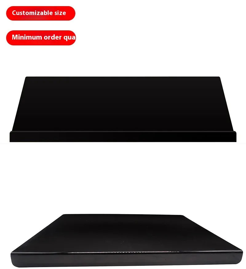 Kitchen Black Acrylic Chopping Board Non-slip WEM Support (www.WEM.support)