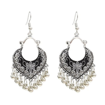 Egypt Vintage Silver Alloy Earrings for Women WEM Support (www.WEM.support)