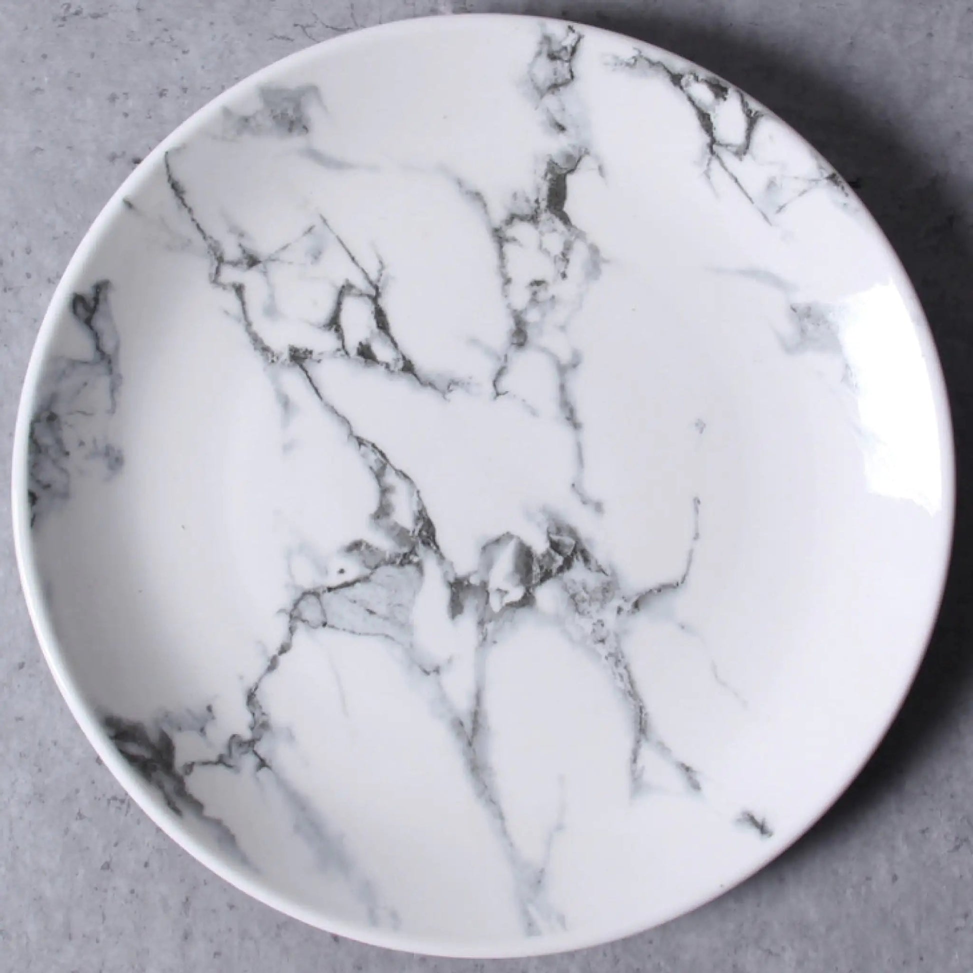 Marble Round Plate 10" WEM Support (www.WEM.support)