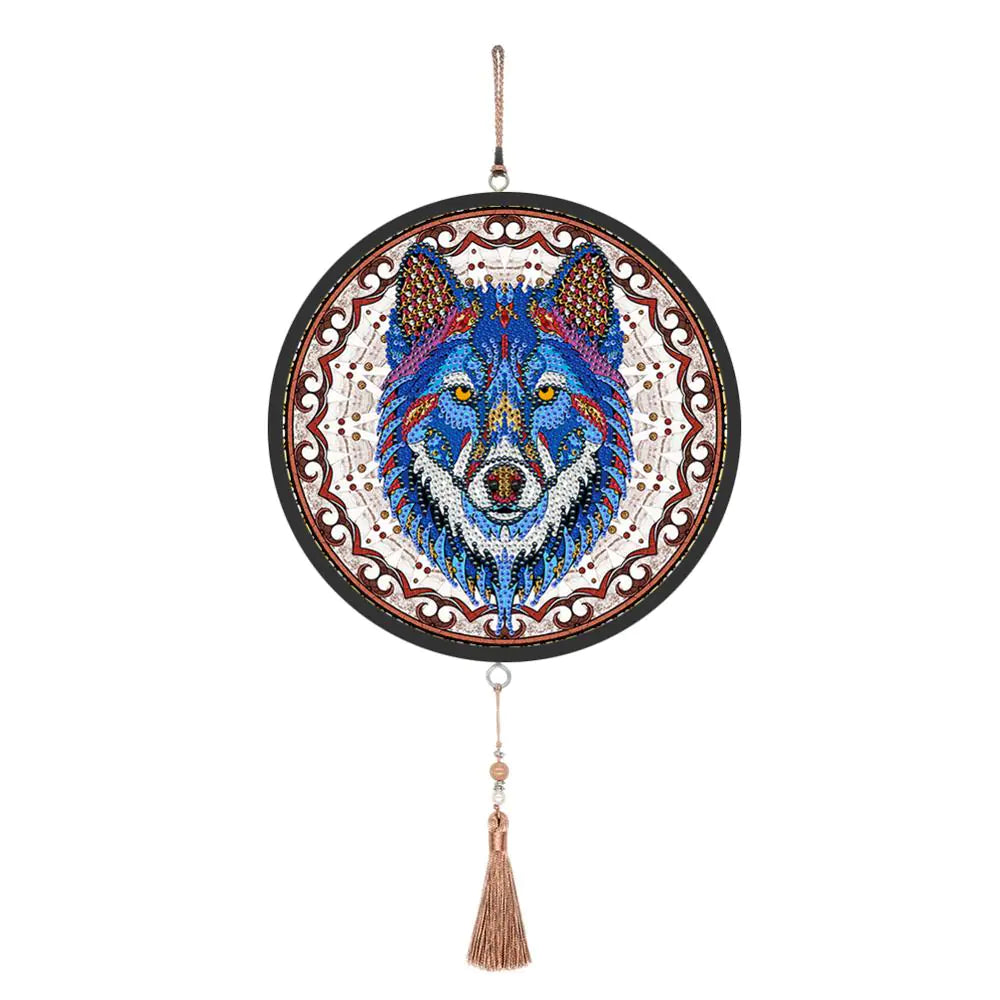 Butterfly Diamond Painting Pendant with Tassel Design