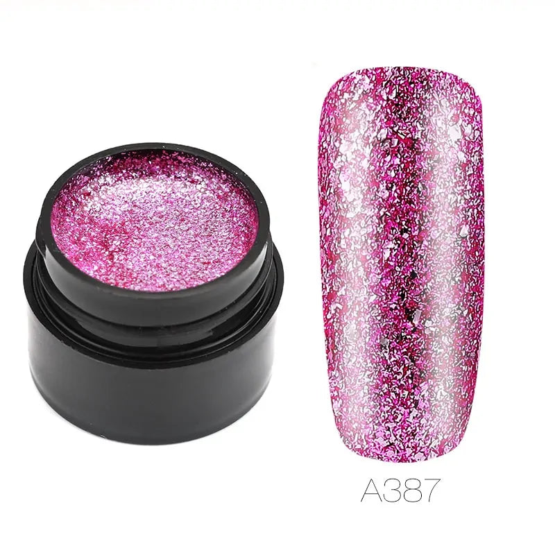 Hybrid Varnishes Gel Nail Polish Set Glitter WEM Support (www.WEM.support)