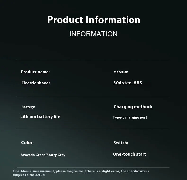 Rechargeable Washable Travel Men's Shaver WEM Support (www.WEM.support)