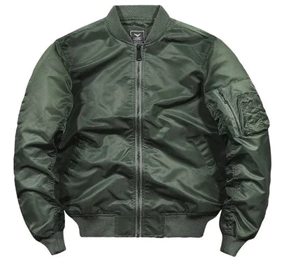 Solid Men's Autumn and Winter Bomber Jacket WEM Support (www.WEM.support)