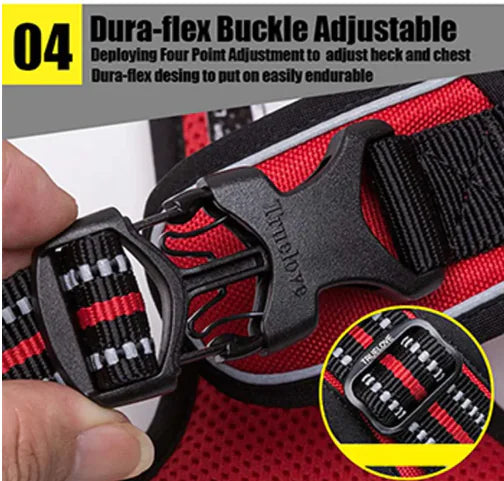 Truelove Adjustable Reflective Nylon Dog Harness WEM Support (www.WEM.support)