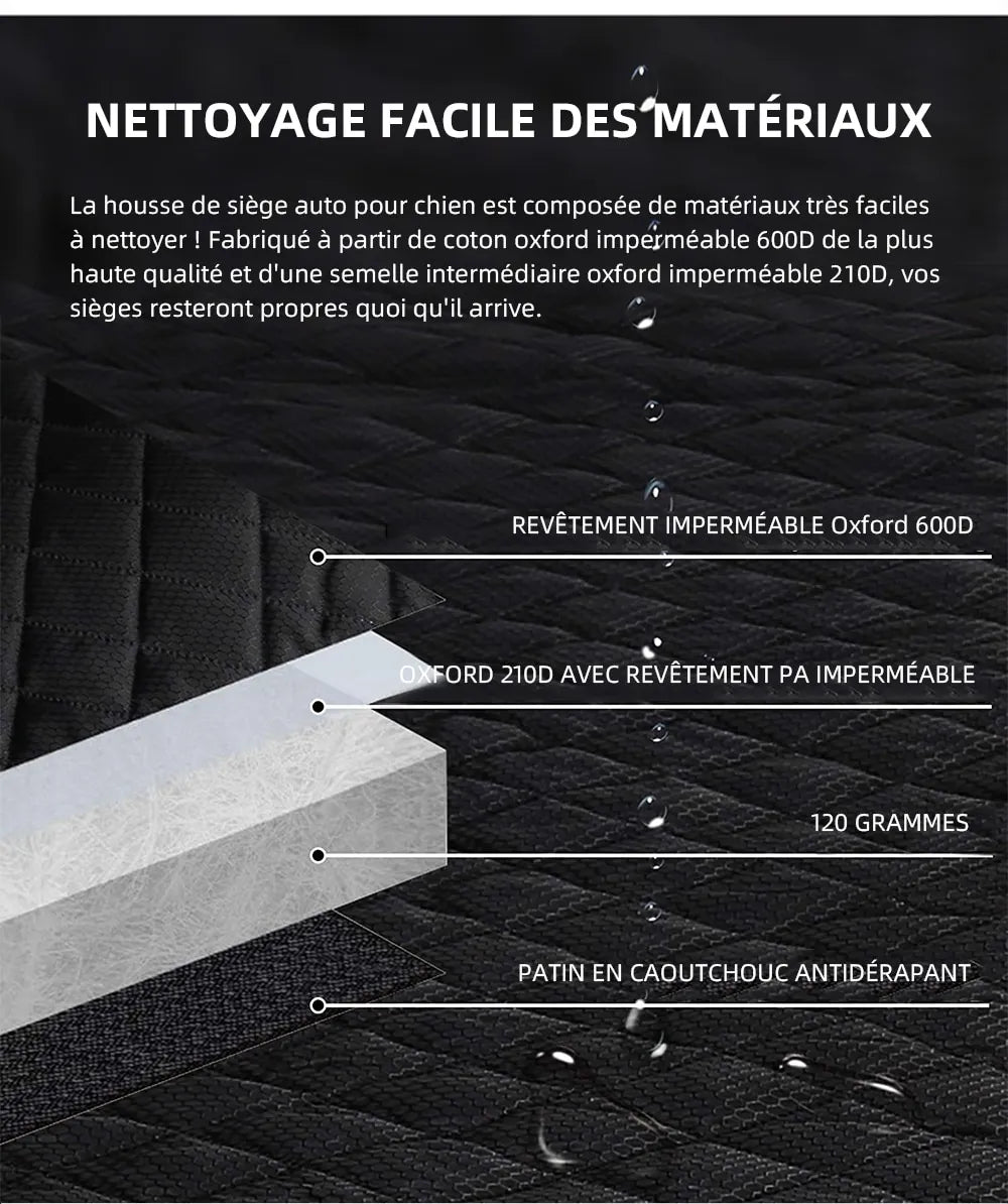 Dog Seat Cover – Hammock with Mesh & Pocket