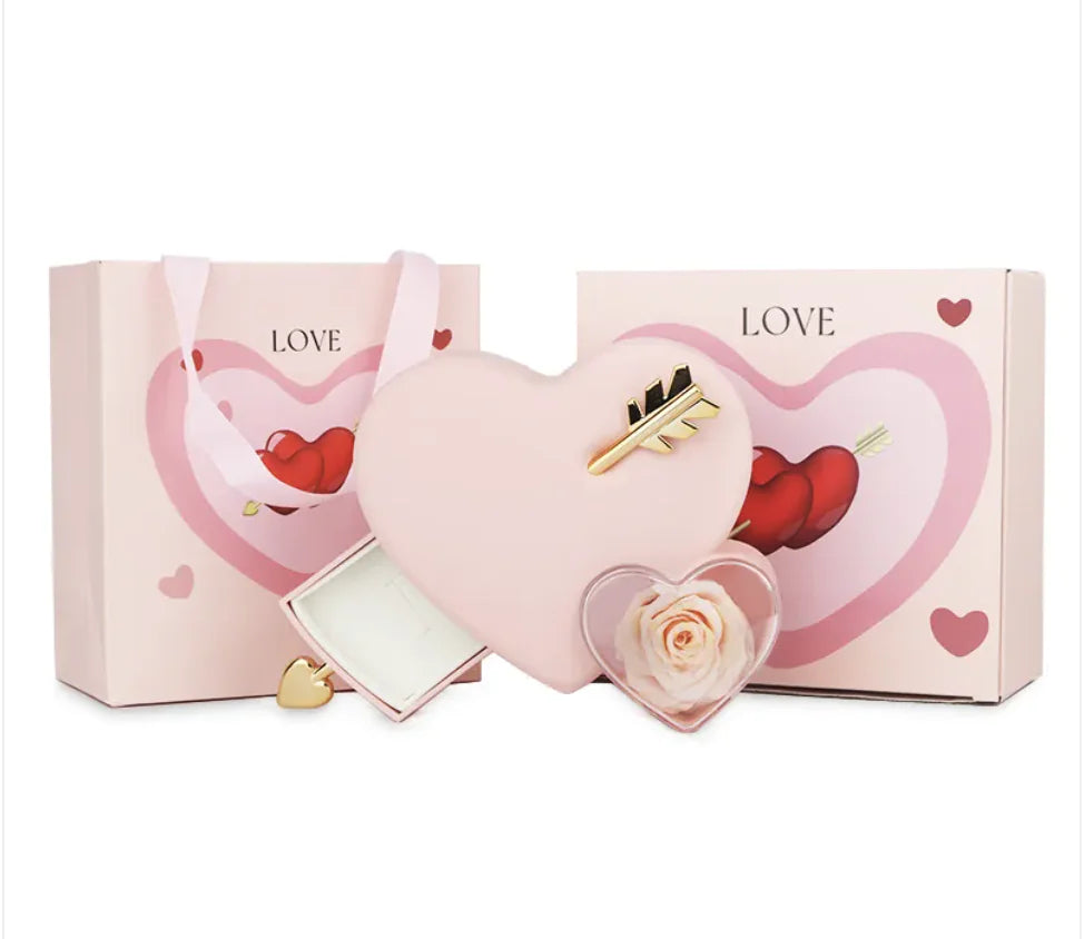 Arrow Through Heart Rose Gift Box WEM Support (www.WEM.support)