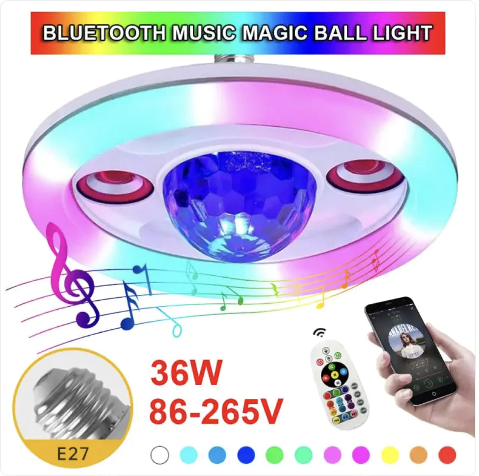 Bola de Luz de Palco LED com Bluetooth WEM Support (www.WEM.support)