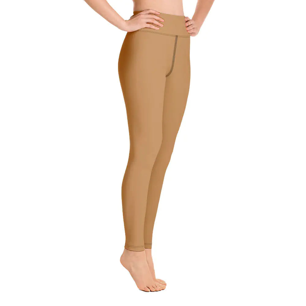 Women's Tropical Drift Wood Yoga Leggings WEM Support (www.WEM.support)