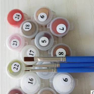 Digital Oil Painting DIY Floral Street Art Kit