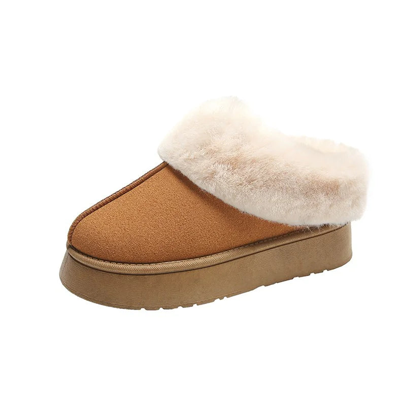 Women's Fashionable Fluffy Fur Slippers WEM Support (www.WEM.support)