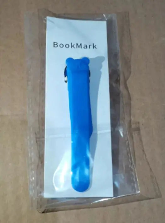 Simple Solid Color Silicone Bookmark Holder With Pages WEM Support (www.WEM.support)