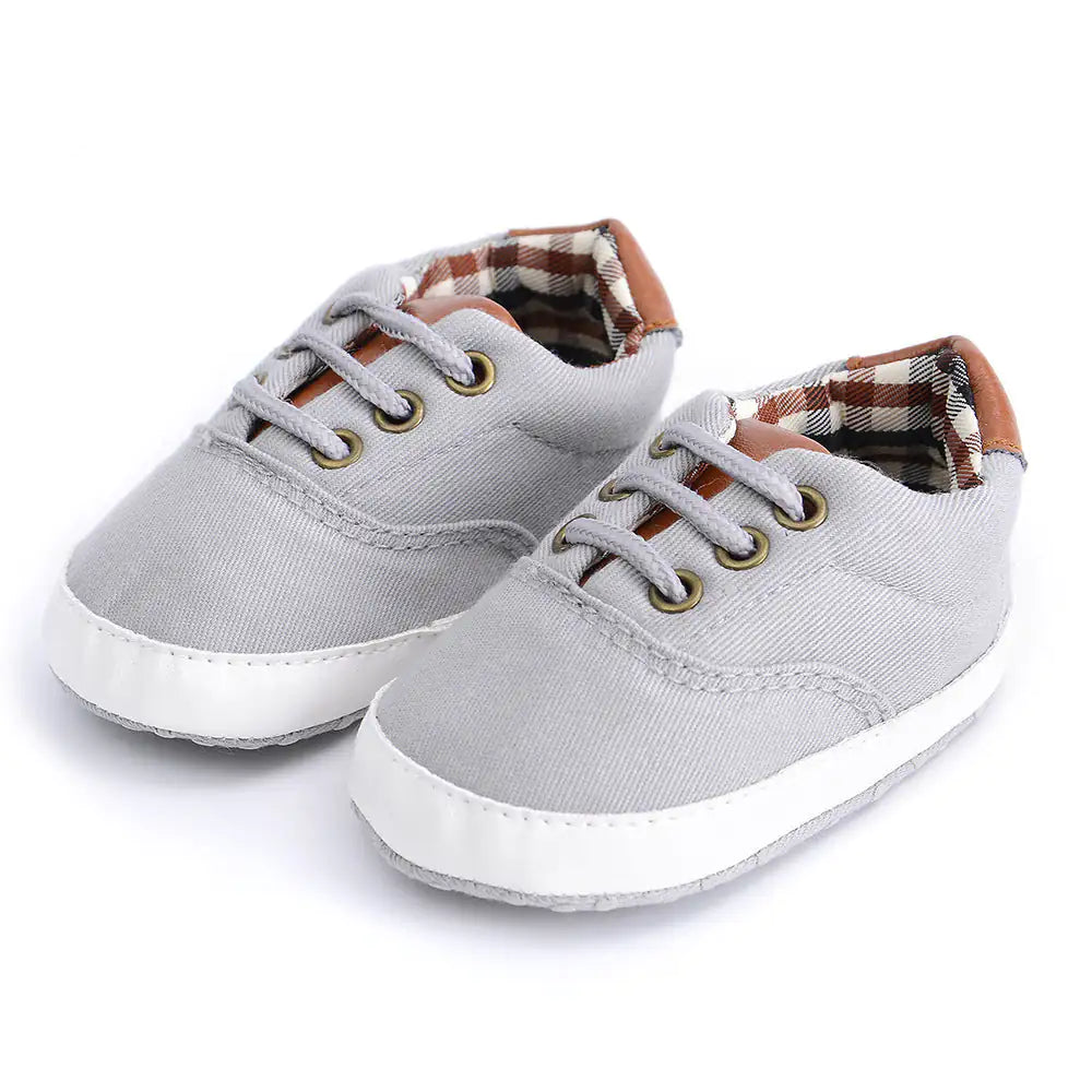Solid color casual lace soft bottom baby canvas shoes baby shoes toddler shoes WEM Support (www.WEM.support)
