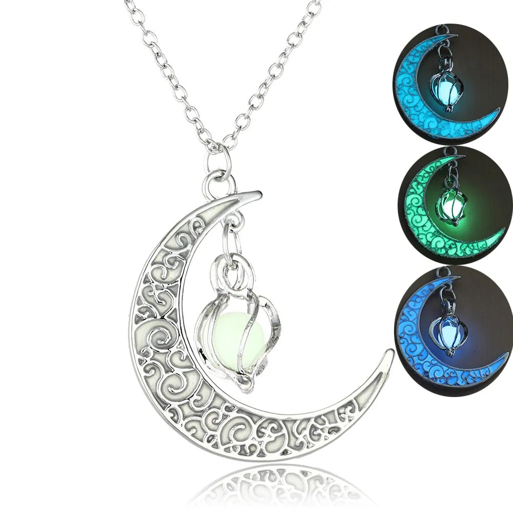 Moon Glowing Necklace WEM Support (www.WEM.support)