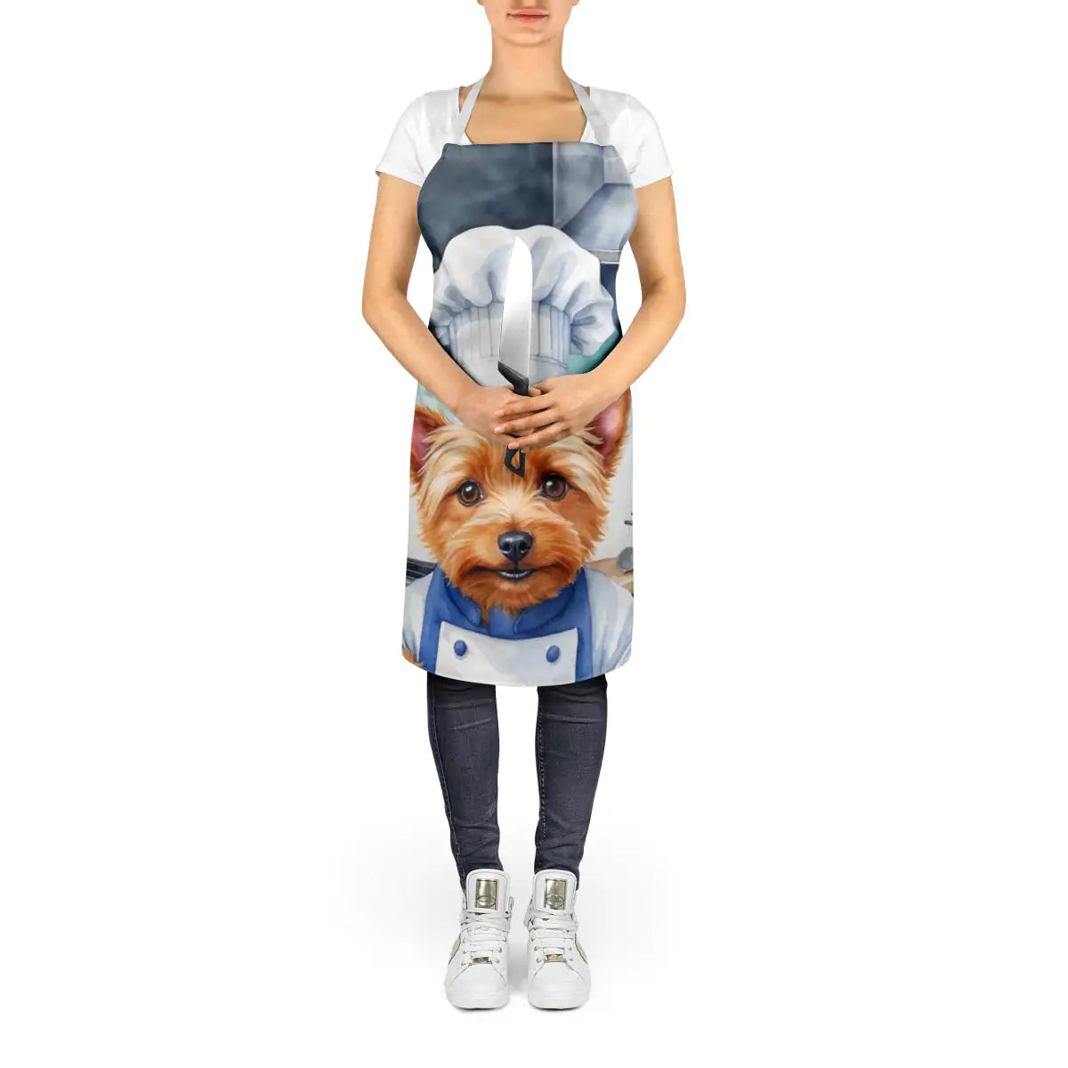 Australian Terrier The Chef Apron WEM Support (www.WEM.support)