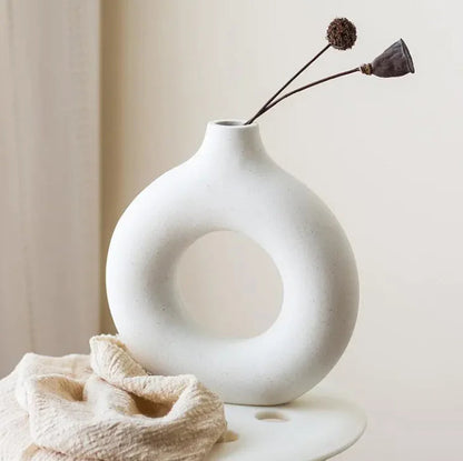 Round Vase Decoration Creative Ceramic Crafts WEM Support (www.WEM.support)