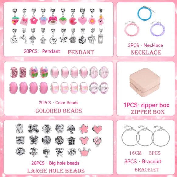 Children's Educational Handmade Diy Beaded Bracelet Suit WEM Support (www.WEM.support)