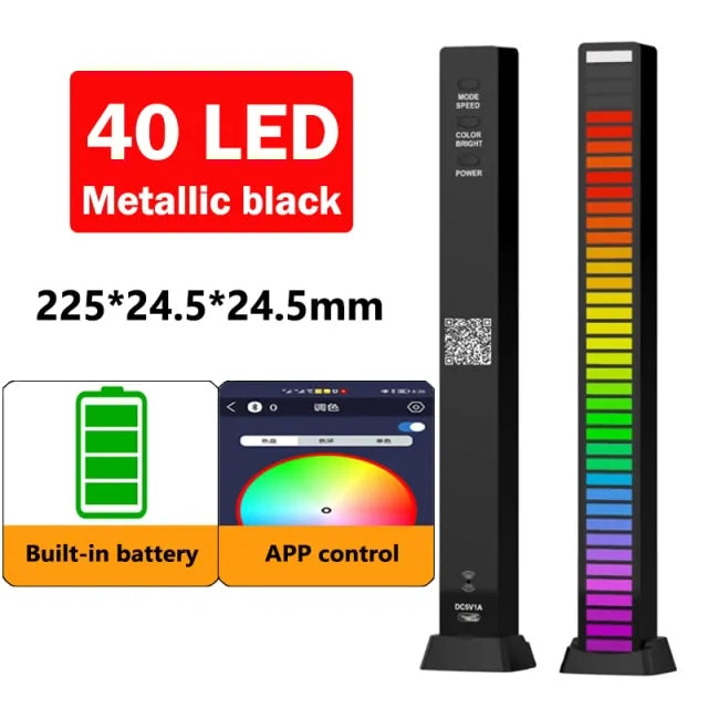 Luz LED Controlada por Som Musical WEM Support (www.WEM.support)