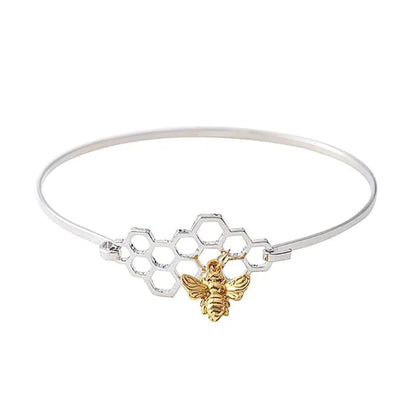 Horizontal Honeycomb with Bee Bracelet WEM Support (www.WEM.support)