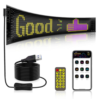 Flexible RGB Magic Car Advertising Screen WEM Support (www.WEM.support)