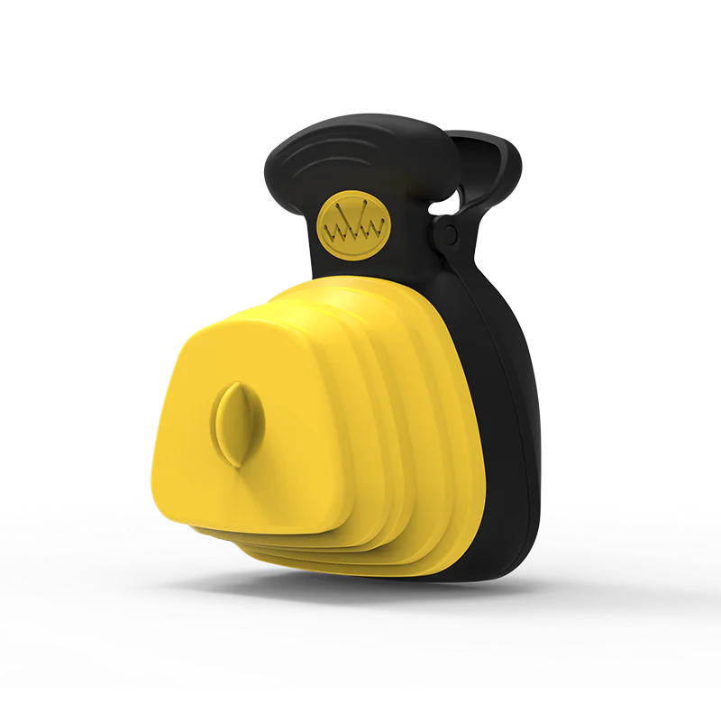 Pet Dog Poop Bag Dispenser with Foldable Poop Scoop WEM Support (www.WEM.support)