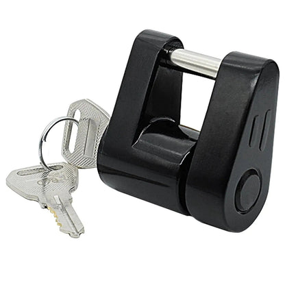 Trailer Hitch Coupler Lock Dia 1/4" Span 3/4" For Tow Boat RV Truck Car + 2 Keys WEM Support (www.WEM.support)