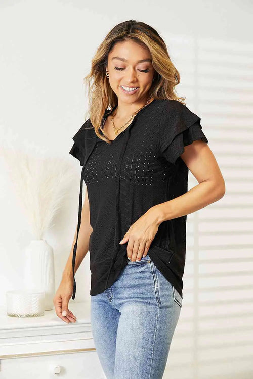 Flutter Sleeve Top- WEM Support (www.WEM.support)