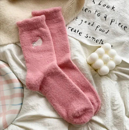 Women’s Thickened Plus Velvet Mid-Calf Warm Socks WEM Support (www.WEM.support)