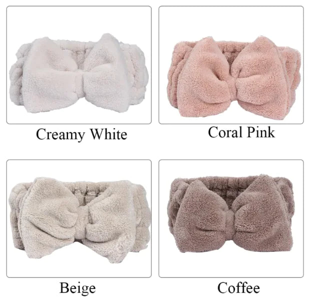 Cozy Coral Fleece Headband WEM Support (www.WEM.support)