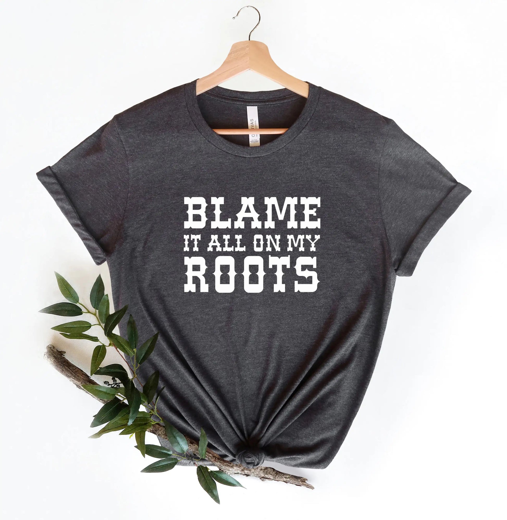Camiseta Blame it All on My Roots, Camiseta Country, Camiseta de Música WEM Support (www.WEM.support)