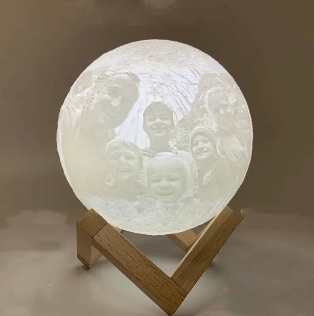3D Printed Lunar Night Light WEM Support (www.WEM.support)