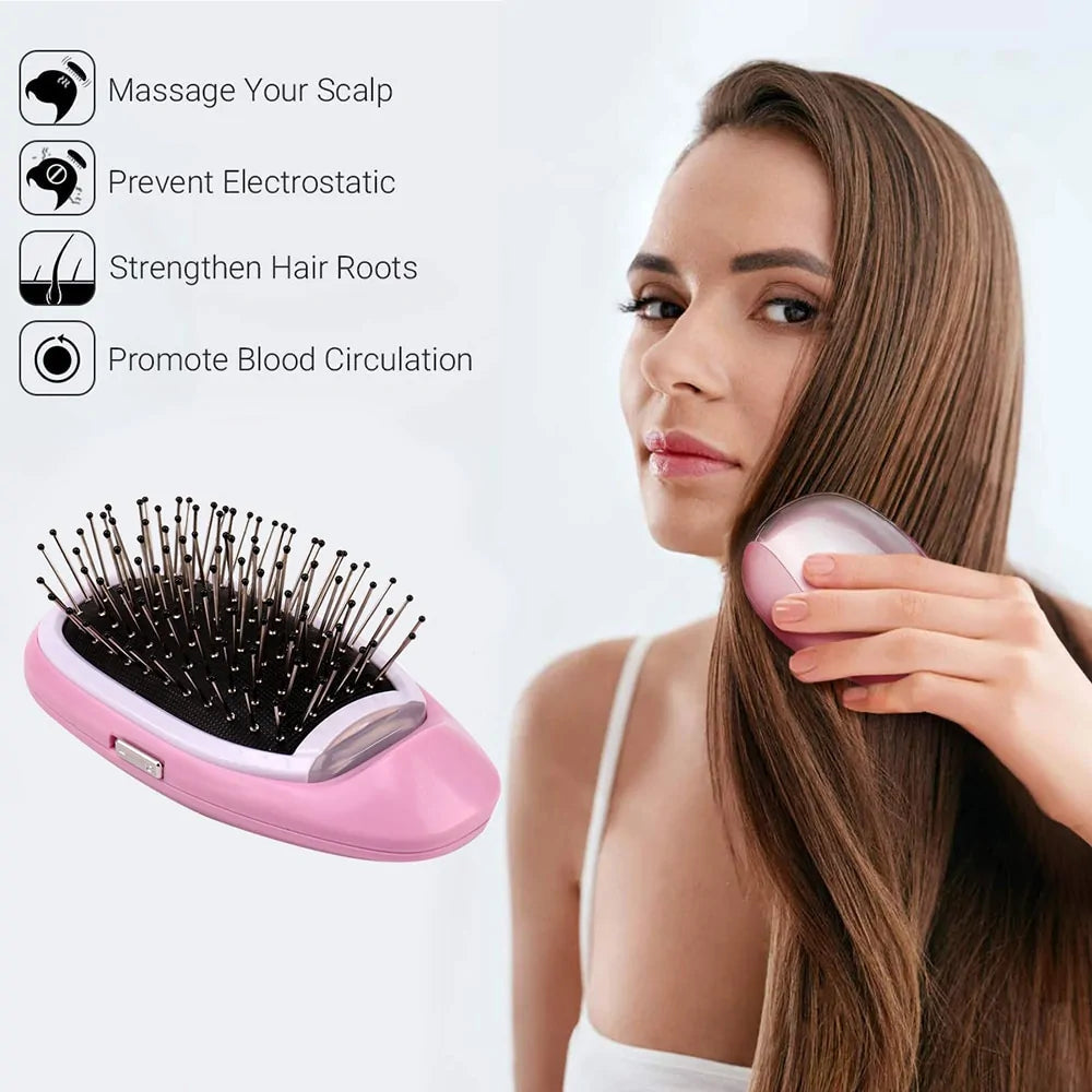 Portable Electric Ionic Hairbrush WEM Support (www.WEM.support)