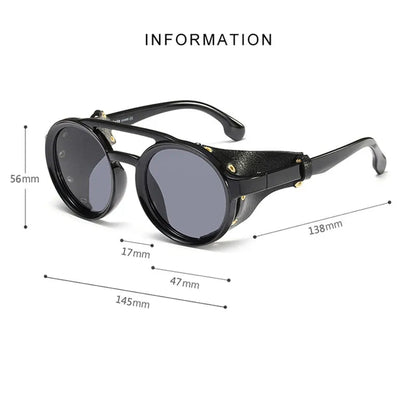 Retro Steampunk Goggles Sunglasses WEM Support (www.WEM.support)