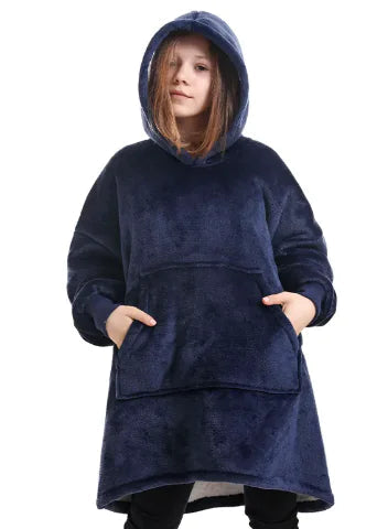 Women's Hooded Pullover Sweater Blanket WEM Support (www.WEM.support)