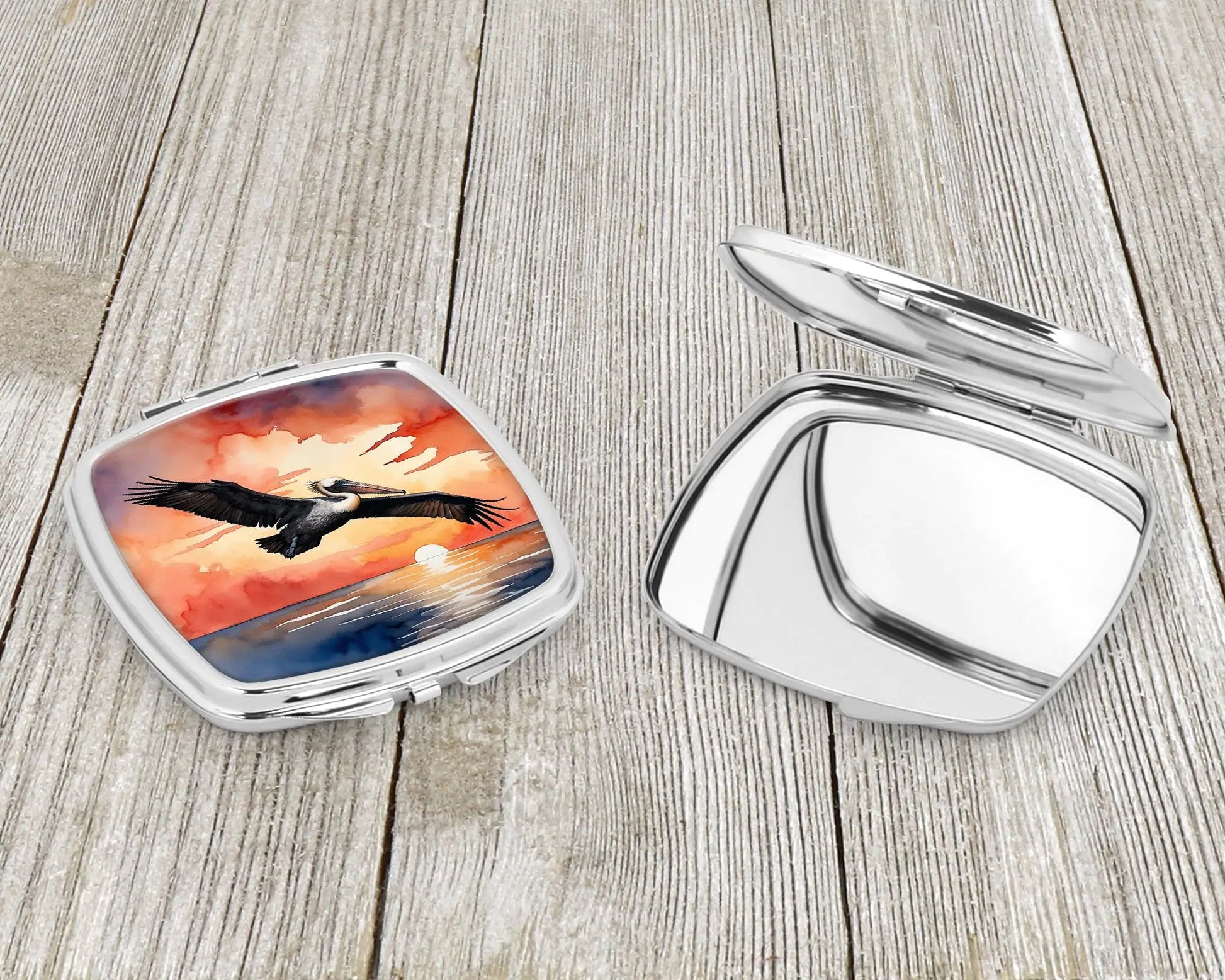 Pelican Fiery Sunset Compact Mirror WEM Support (www.WEM.support)